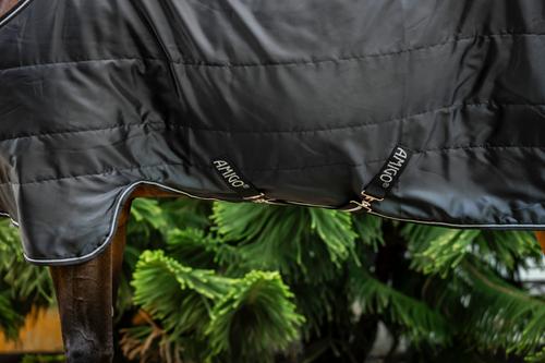 Show full view: Amigo 100g Quarter Horse Stable Blanket, Black, Silver, 68-in slide 5 of 6