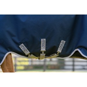 Amigo 1200D 0g Horse Turnout, Navy, Titanium Grey, Silver, 81-in