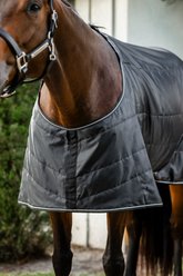 Horseware Amigo 100g Quarter Horse Stable Blanket, Black, Silver, 68-in slide 2 of 6