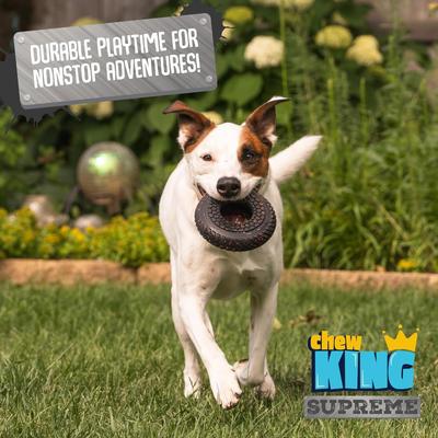 Show full view: Chew King by Mammoth Supreme Ring Tough Dog Chew Toy slide 7 of 9