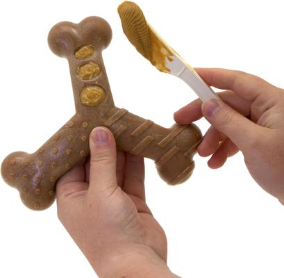 Show full view: Chew King by Mammoth Bacon Flavored Nylon Wishbone Tough Chew Dog Toy, Small slide 3 of 7