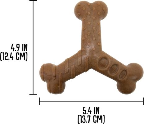 Show full view: Chew King by Mammoth Bacon Flavored Nylon Wishbone Tough Chew Dog Toy, Small slide 2 of 7