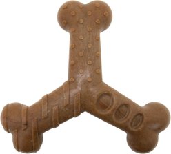 Chew King by Mammoth Bacon Flavored Nylon Wishbone Tough Chew Dog Toy, Small
