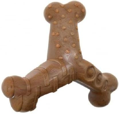 Show full view: Chew King by Mammoth Bacon Flavored Nylon Wishbone Tough Chew Dog Toy, Medium slide 7 of 9