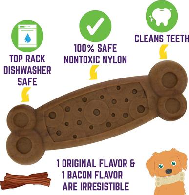 Show full view: Chew King by Mammoth Nylon Bone Tough Dog Chew Toy, 2 count slide 4 of 9