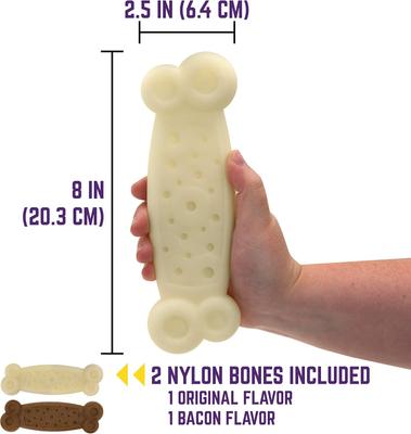 Show full view: Chew King by Mammoth Nylon Bone Tough Dog Chew Toy, 2 count slide 2 of 9