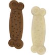 Chew King by Mammoth Bacon Flavor Rubber Bone Tough Dog Chew Toy, Orange