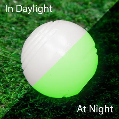 Show full view: Chew King by Mammoth Glowing Fetch Tough Chew Combo Ball Dog Toy, White, Green & Blue, 3-in slide 5 of 10