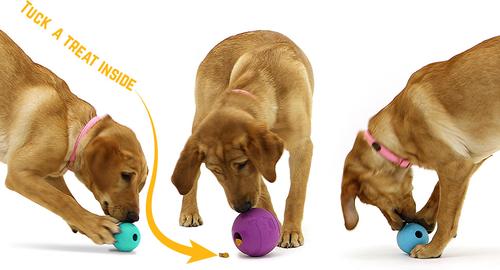 Show full view: Chew King by Mammoth Glowing Fetch Tough Chew Combo Ball Dog Toy, White, Green & Blue, 3-in slide 2 of 10