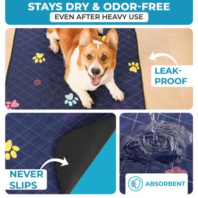Show full view: LuftPets Super Absorbent Washable Dog Training Pads, 2 count, 24 x 36-in slide 6 of 9