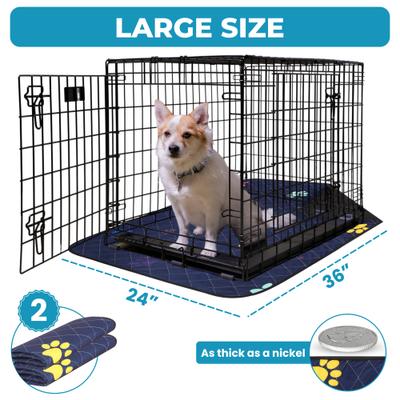 Show full view: LuftPets Super Absorbent Washable Dog Training Pads, 2 count, 24 x 36-in slide 2 of 9