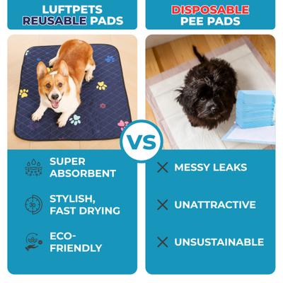 Show full view: LuftPets Super Absorbent Washable Dog Training Pads, 2 count, 24 x 36-in slide 4 of 9