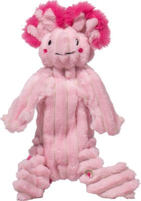 Show full view: HuggleHounds X-Brace Kiki Axolotl Plush Dog Toy, Pink slide 2 of 9