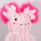 Show in main carousel: HuggleHounds X-Brace Kiki Axolotl Plush Dog Toy, Pink slide 7 of 9