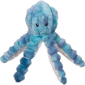 HuggleHounds X-Brace Calamaro Plush Dog Toy, Blue