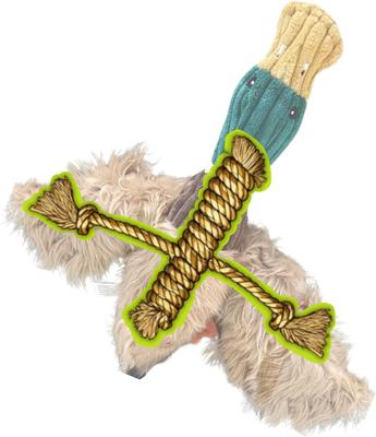 Show full view: HuggleHounds X-Brace Drake Duck Plush Dog Toy slide 5 of 9