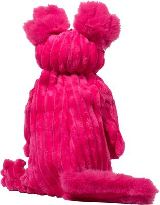 Show full view: HuggleHounds X-Brace Gillie Axolotl Plush Dog Toy, Raspberry slide 5 of 9