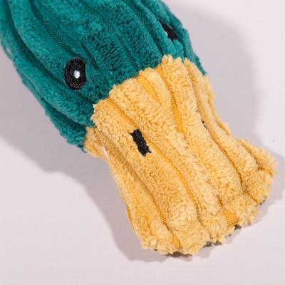 Show full view: HuggleHounds X-Brace Drake Duck Plush Dog Toy slide 6 of 9