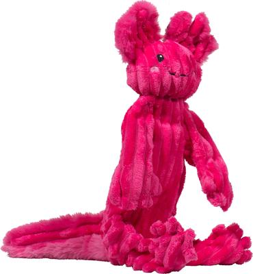 Show full view: HuggleHounds X-Brace Gillie Axolotl Plush Dog Toy, Raspberry slide 6 of 9