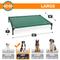 Show in main carousel: K&H Pet Products All Weather Outdoor Elevated Cot Dog Bed, Green, Large slide 5 of 12