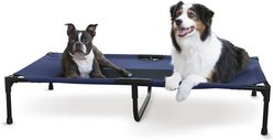 K&H Pet Products Original Steel Frame Cot Outdoor Elevated Dog Bed, Blue/Black, X-Large slide 2 of 9