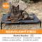 Show in main carousel: K&H Pet Products Original Steel Frame Cot Outdoor Elevated Dog Bed, Charcoal/Black, X-Large slide 5 of 13