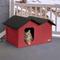 Show in main carousel: K&H Pet Products Outdoor Heated Kitty House Extra-Wide Cat Shelter, Red/Black slide 1 of 5