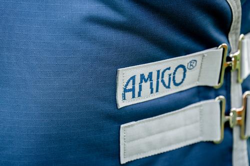Show full view: Amigo Ripstop 900D 200g HorseTurnout, Navy, Titanium Grey, 75-in slide 5 of 6