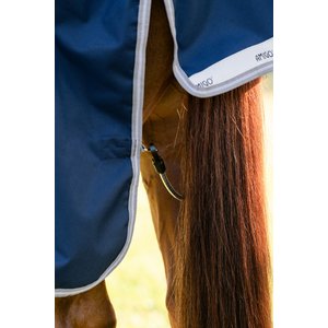 Amigo 1200D 0g Horse Turnout, Navy, Titanium Grey, Silver, 81-in