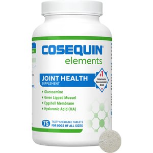 Nutramax Laboratories Cosequin Elements Chewable Tablets Joint Health Supplement for Dogs, 75 count