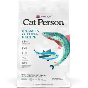Cat Person by Weruva Salmon & Tuna Grain-Free Dry Cat Food, 6.5-lb bag