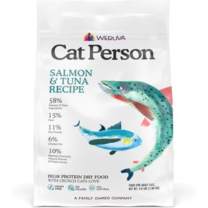 Cat Person by Weruva Salmon & Tuna Grain-Free Dry Cat Food, 4-lb bag