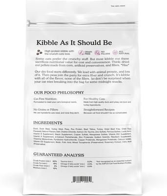 Show full view: Cat Person by Weruva Duck & Turkey Grain-Free Dry Cat Food, 6.5-lb bag slide 7 of 11