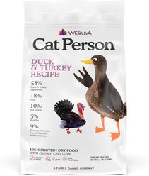 Cat Person by Weruva Duck & Turkey Grain-Free Dry Cat Food, 6.5-lb bag