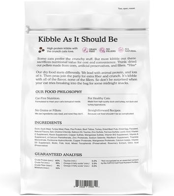 Show full view: Cat Person by Weruva Duck & Turkey Grain-Free Dry Cat Food, 4-lb bag slide 7 of 11