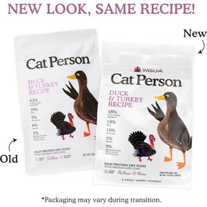 Cat Person by Weruva Duck & Turkey Grain-Free Dry Cat Food, 4-lb bag