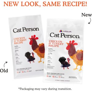 Cat Person by Weruva Chicken & Turkey Grain-Free Dry Cat Food, 6.5-lb bag