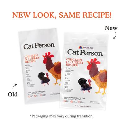 Show full view: Cat Person by Weruva Chicken & Turkey Grain-Free Dry Cat Food, 6.5-lb bag slide 4 of 11