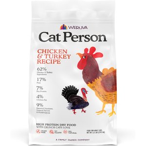 Cat Person by Weruva Chicken & Turkey Grain-Free Dry Cat Food, 6.5-lb bag