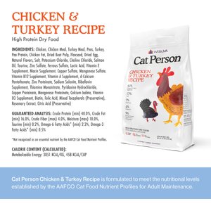 Cat Person by Weruva Chicken & Turkey Grain-Free Dry Cat Food, 6.5-lb bag