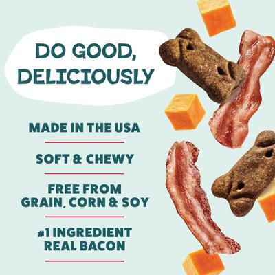 Show full view: Shameless Pets Bacon Me Crazy Meaty Tenders Soft & Chewy Dog Treats, 8-oz bag slide 3 of 8