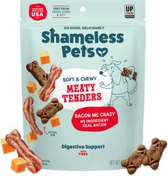 Shameless Pets Bacon Me Crazy Meaty Tenders Soft & Chewy Dog Treats, 8-oz bag