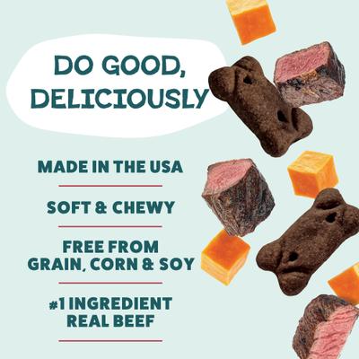 Show full view: Shameless Pets Beef Up Meaty Tenders Soft & Chewy Dog Treats, 8-oz bag slide 3 of 8