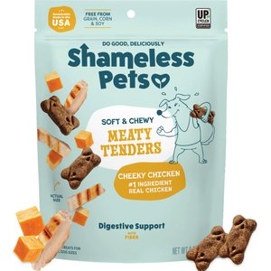 Shameless Pets Cheeky Chicken Meaty Tenders Soft & Chewy Dog Treats, 8-oz bag