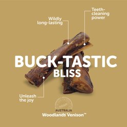 Roam Bucky Shaft Grasslands Venison Dog Bones, 2 count slide 2 of 4