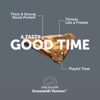 Show full view: Roam Bucky Chews Sampler Value Pack Assorted Roam Venison Dog Bones slide 5 of 5