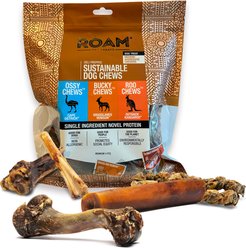 Roam Assorted Novel Protein Sampler Value Pack Dog Bones