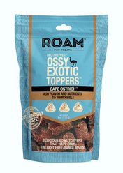Roam Ostrich Toppers Chicken-Free Soft & Chewy Training Dog Treats, 4-oz bag