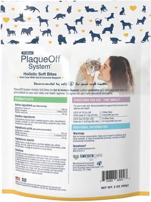 Show full view: ProDen PlaqueOff System Sweet Potato & Pumpkin Flavor Cat Dental Treats, 3-oz bag slide 3 of 8