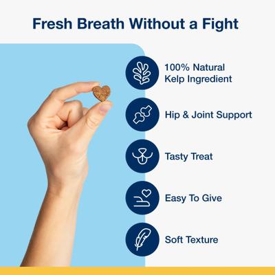 Show full view: ProDen Plaqueoff System Holistic Oral Care with Hip & Joint Adult Dental Dog Treats, 6-oz bag, count varies slide 4 of 10